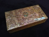 Wooden Trinket Box with Inlay Mother of Pearl