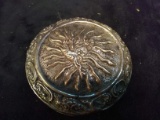 Tibetan Silver Decorated Trinket Box