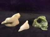 Collection 3 Polished Stone Sculptures