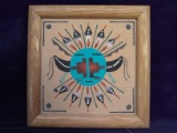 Framed Navajo Sand Painting