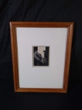 Framed Wood Engraving-The Print Collector by Barry Moser signed and numbered by Artist 64/100