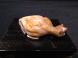 Hand Carved Marble Turtle Ashtray