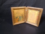 Vintage Wooden Decoupage Simple Prayer Book
