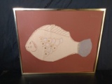 Framed Construction Paper Fish