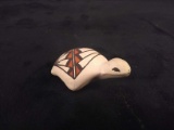 Native American Pottery Turtle-signed Louos