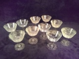 Collection 9 Etched Stemmed Glassware