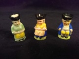 Collection 3 Miniature Toby Mug Pitchers