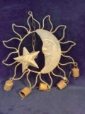 Metal Sun and Moon Wind Chime