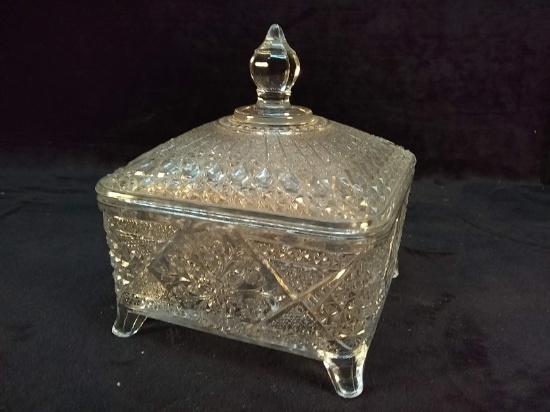 Vintage Honeycomb Covered Dish