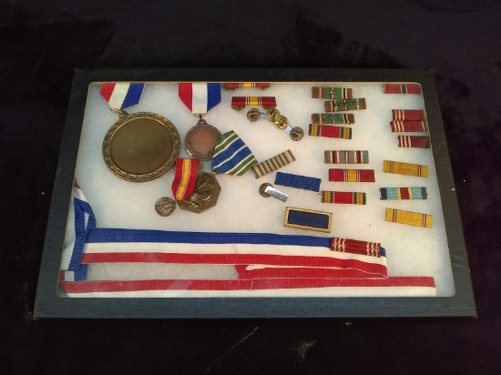 Assorted War Medals and Pins