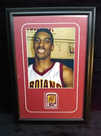 Framed and Signed Photograph O J Mayo USC Trojans Basketball