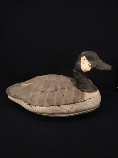 Vintage Hand painted Wood and Cork Goose Decoy