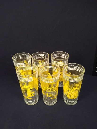 Collection 6 Vintage Tumblers