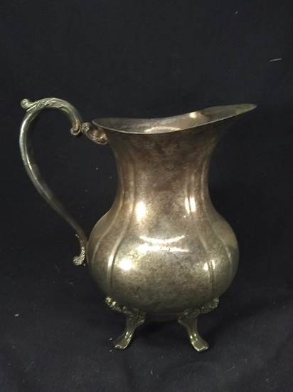 Vintage Silver Plated Footed Pitcher