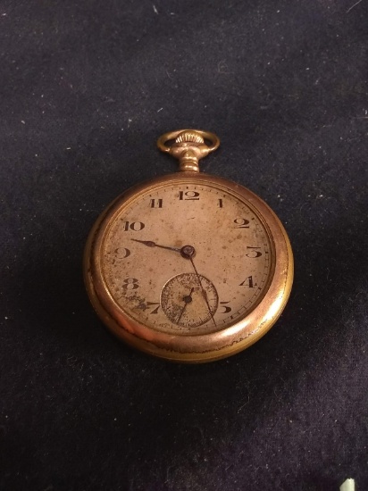 Vintage Gold Tone Pocket Watch