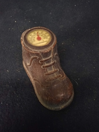 Vintage Resin Shoe Thermometer