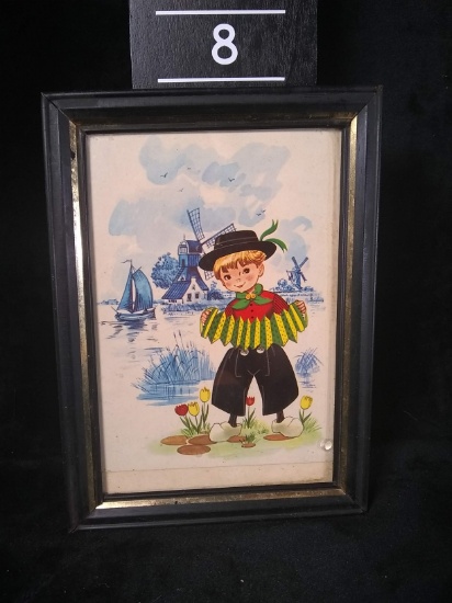 Vintage Framed Print-Dutch Boy