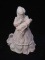 Dept 56 White Porcelain Figurine-Girl with Doll