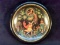 Vintage Hand painted Russian Porcelain Plate-Man Releases Bird