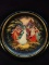 Vintage Hand painted Russian Porcelain Plate-Queen and Maidens