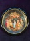 Vintage Hand painted Russian Porcelain Plate-The King and His Daughter