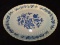 Vintage Blue and White Onion Oval Platter