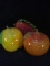 Collection 3 Glass Fruit Decorations