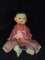 Antique Paper  Mache  Head Oriental Doll-