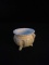 Antique Milk Glass Footed Toothpick Holder