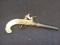 Historically Accurate Reproduction Flintlock Pistol-Carved and Faux Ivory Stock