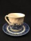 Mismatched Blue and White Cup and Saucer-Saucer-Royal Wessex Cup-England
