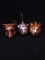 Collection 3 Mercury Glass Animal Ornaments