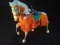 Paper Mache Horse w/ Parade Outfit