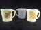 Collection 3 Vintage Fire King Mugs