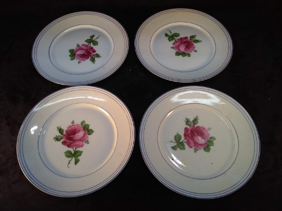 Collection 4 Victoria Austria Rose Plates