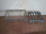 Cast Metal Patio Coffee Table & Cast Metal Patio Table (no glass)