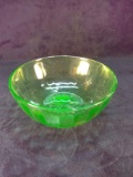 Green Depression Vaseline Bowl