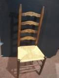 Vintage Rush Bottom Ladder Back Chair