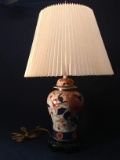 Contemporary Porcelain Ginger Jar Lamp