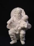 Dept 56 White Porcelain Figurine-Santa With Child
