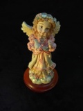 1998 House of Lord Angel Figurine with Blue Bird