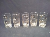 Collection 5 Vintage Carriage Glasses