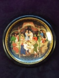 Vintage Hand painted Russian Porcelain Plate-Dinner Party