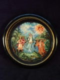 Vintage Hand painted Russian Porcelain Plate-Queen and Servants