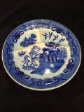 Antique Blue and White Japan Divided Plate