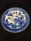 Antique Japan Blue and White Plate