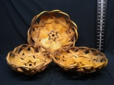 Collection 3 Artisan Hand Woven Baskets