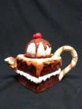 Contemporary Ceramic Hot Fudge Teapot