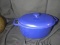 American Collection Blue Cast Iron Oval Turkey Roaster-New