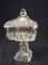 Vintage Crystal Pedestal Covered Candy Jar